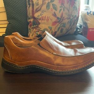 Men’s Leather Slip-On by Clark’s.